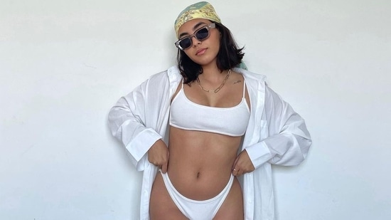 Aaliyah Kashyap shared a picture of herself wearing a white bikini from her Bali vacation. She paired her all-white look with black goggles and a colourful bandana. Last year Aaliyah had informed her fans that she intends to drop out of Chapman University in California, where she was studying. Aaliyah also said that she wants to pursue a career in fashion marketing.