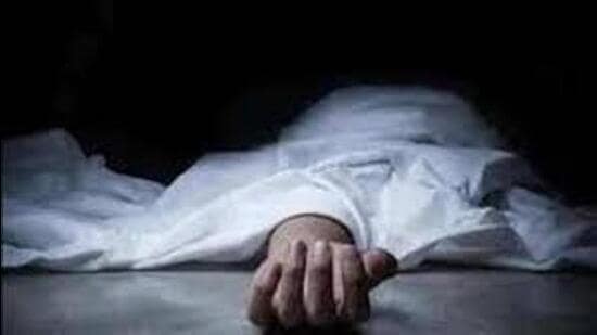 The body was taken in the mortuary at the Civil Hospital in Phase 6, while Balwant Singh was admitted to the hospital for treatment. (HT PHOTO)