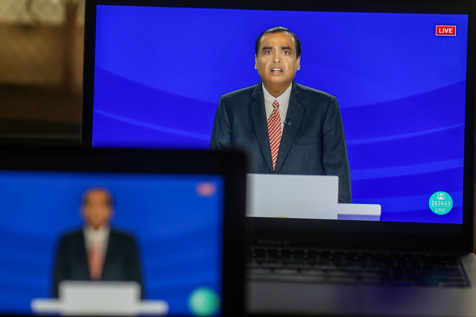 In June 2021, during Reliance's 44th AGM, Mukesh Ambani said that his children would find a prominent place in the family's business empire. (Bloomberg) In June 2021, during Reliance's 44th AGM, Mukesh Ambani said that his children would find a prominent place in the family's business empire. (Bloomberg)