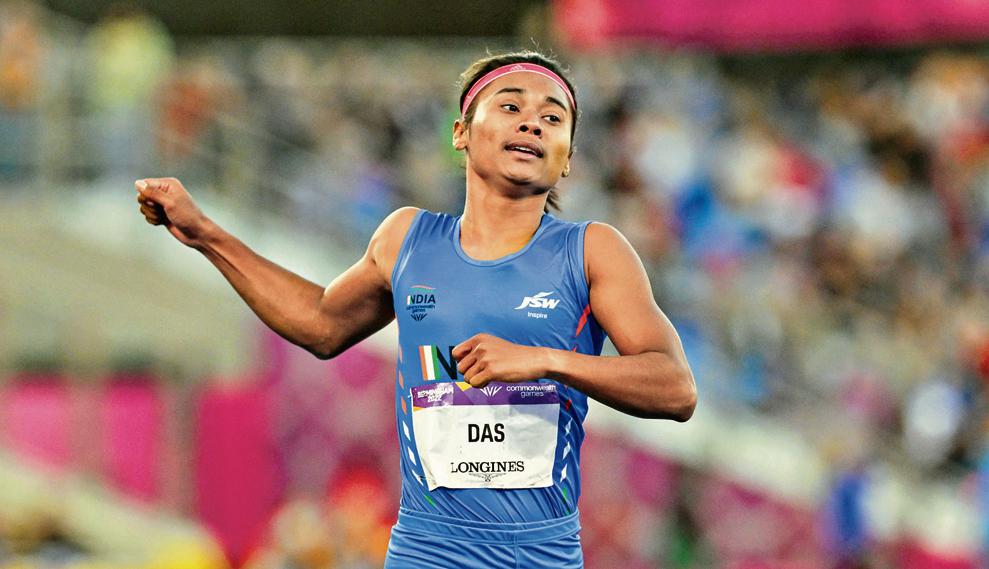 Hima Das became the first Indian woman to win a gold medal at any track event at the IAAF World U20 Championships in 2018. (Photo: R Senthil Kumar/PTI) Hima Das became the first Indian woman to win a gold medal at any track event at the IAAF World U20 Championships in 2018. (Photo: R Senthil Kumar/PTI)