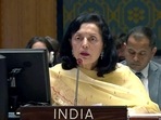 Ruchira Kamboj, Ambassador of India to UN at UNSC. Ruchira Kamboj, Ambassador of India to UN at UNSC.