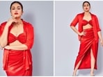 Huma Qureshi knows all the spells to keep the fashion critics on their toes. When it comes to her wardrobe, she is not afraid of experimenting with her looks. She recently raised the fashion bar by wearing a red knotted bandeau top which she paired with a slit wrap skirt and oversized shirt.(Instagram/@iamhumaq)