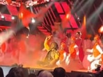 Ranveer Singh performing his song Khalibali at Filmfare Awards. Ranveer Singh performing his song Khalibali at Filmfare Awards.