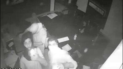 The burglars captured in the CCTVs installed at the garment factory in Ludhiana’s Guru Vihar. (HT File)