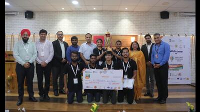 The grand finale of the Smart India Hackathon was held at Chitkara University. (HT PHOTO) The grand finale of the Smart India Hackathon was held at Chitkara University. (HT PHOTO)