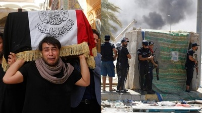 Gunmen cruised in pickup trucks carrying machine guns and brandishing grenade launchers. Overnight, sustained gun and rocket fire rang out across Baghdad. (AP & AFP)