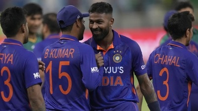 India began ther Asia Cup 2022 campaign on a strong note, defeating Pakistan by five wickets in Dubai, on Sunday. (AP) India began ther Asia Cup 2022 campaign on a strong note, defeating Pakistan by five wickets in Dubai, on Sunday. (AP)