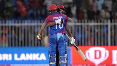 Afghanistan defeated Bangladesh by 7 wickets to become the first team to qualify for Super 4 stage of Asia Cup 2022. (AP) Afghanistan defeated Bangladesh by 7 wickets to become the first team to qualify for Super 4 stage of Asia Cup 2022. (AP)