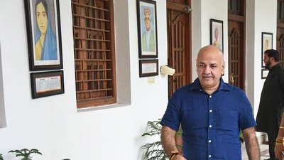 Delhi deputy chief minister Manish Sisodia arrives for a special session of the Delhi Legislative Assembly on Tuesday. (PTI) Delhi deputy chief minister Manish Sisodia arrives for a special session of the Delhi Legislative Assembly on Tuesday. (PTI)