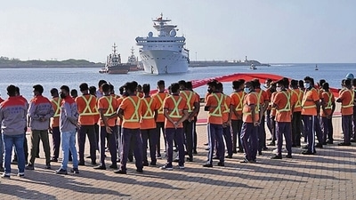 Yuan Wang 5, the 11000-ton vessel is moving deep into the Indian Ocean and will proceed towards its homeport Shanghai via the Ombai-Wetar Straits near East Timor and north of Australia. (HT_PRINT) Yuan Wang 5, the 11000-ton vessel is moving deep into the Indian Ocean and will proceed towards its homeport Shanghai via the Ombai-Wetar Straits near East Timor and north of Australia. (HT_PRINT)