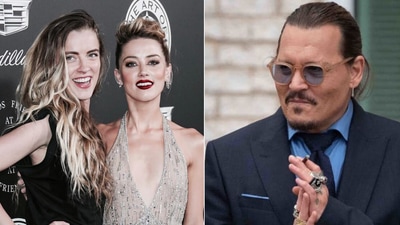 Amber Heard's sister Whitney Heard reacts to Johnny Depp's VMA cameo. Amber Heard's sister Whitney Heard reacts to Johnny Depp's VMA cameo.