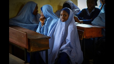 Girls at a school in Kaduna in north Nigeria. (Shutterstock) Girls at a school in Kaduna in north Nigeria. (Shutterstock)
