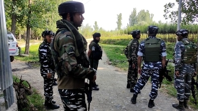 Security personnel stand guard during an encounter. (ANI file) Security personnel stand guard during an encounter. (ANI file)