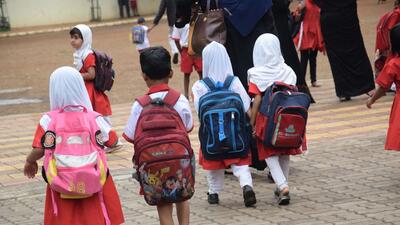 Officials said that this way, students will not have to carry all notebooks everyday (HT Photo) Officials said that this way, students will not have to carry all notebooks everyday (HT Photo)