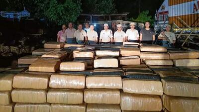 The truck was coming from Tripura and the police caught the vehicle during a routine naka checking. (HT photo) The truck was coming from Tripura and the police caught the vehicle during a routine naka checking. (HT photo)