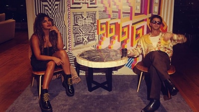 Nick Jonas and Priyanka Chopra in Mexico. Nick Jonas and Priyanka Chopra in Mexico.