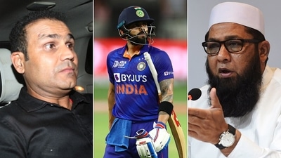 Virender Sehwag and Inzamam Ul Haq had their say on Virat Kohli's innings of 35 against Pakistan (Getty Images) Virender Sehwag and Inzamam Ul Haq had their say on Virat Kohli's innings of 35 against Pakistan (Getty Images)