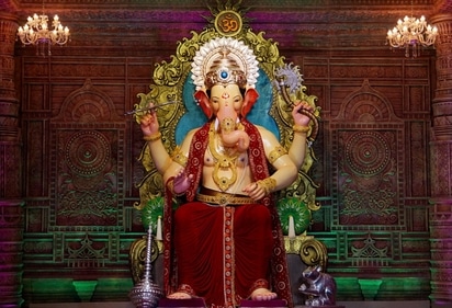 The Lalbaugcha Raja Sarvajanik Ganeshotsav Mandal, one of the oldest and most popular Ganesh mandals in Mumbai. (ANI) The Lalbaugcha Raja Sarvajanik Ganeshotsav Mandal, one of the oldest and most popular Ganesh mandals in Mumbai. (ANI)