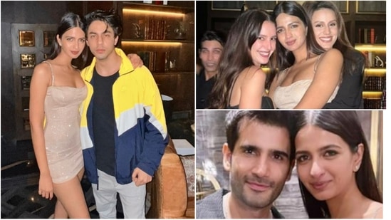 Aryan Khan, Isabella Kaif, and Karan Tacker at Shruti Chauhan's birthday party. Aryan Khan, Isabella Kaif, and Karan Tacker at Shruti Chauhan's birthday party.