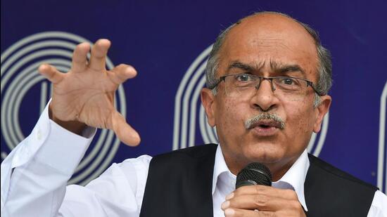 The Supreme Court in August 2020 held Prashant Bhushan guilty of contempt for two tweets against the judiciary. (PTI) The Supreme Court in August 2020 held Prashant Bhushan guilty of contempt for two tweets against the judiciary. (PTI)