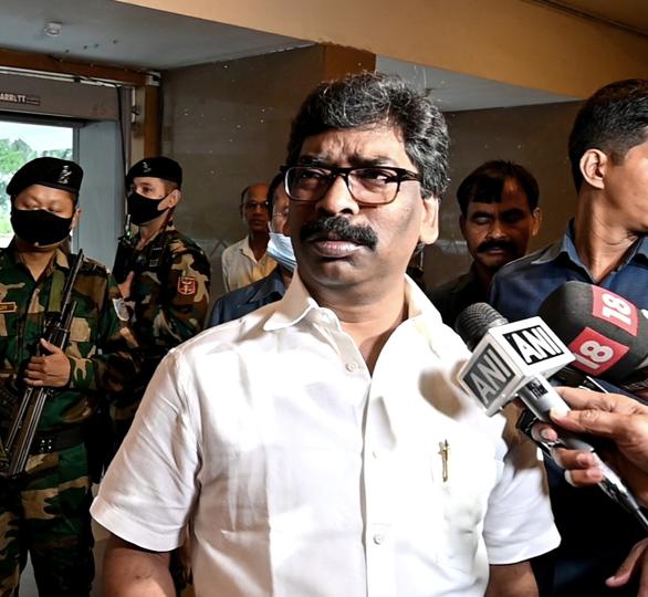The poll watchdog was asked for its opinion by governor Ramesh Bais after the Bharatiya Janata Party demanded Mr Soren be disqualified for allegedly violating office of profit guidelines by getting a mining licence in his name. (ANI) The poll watchdog was asked for its opinion by governor Ramesh Bais after the Bharatiya Janata Party demanded Mr Soren be disqualified for allegedly violating office of profit guidelines by getting a mining licence in his name. (ANI)