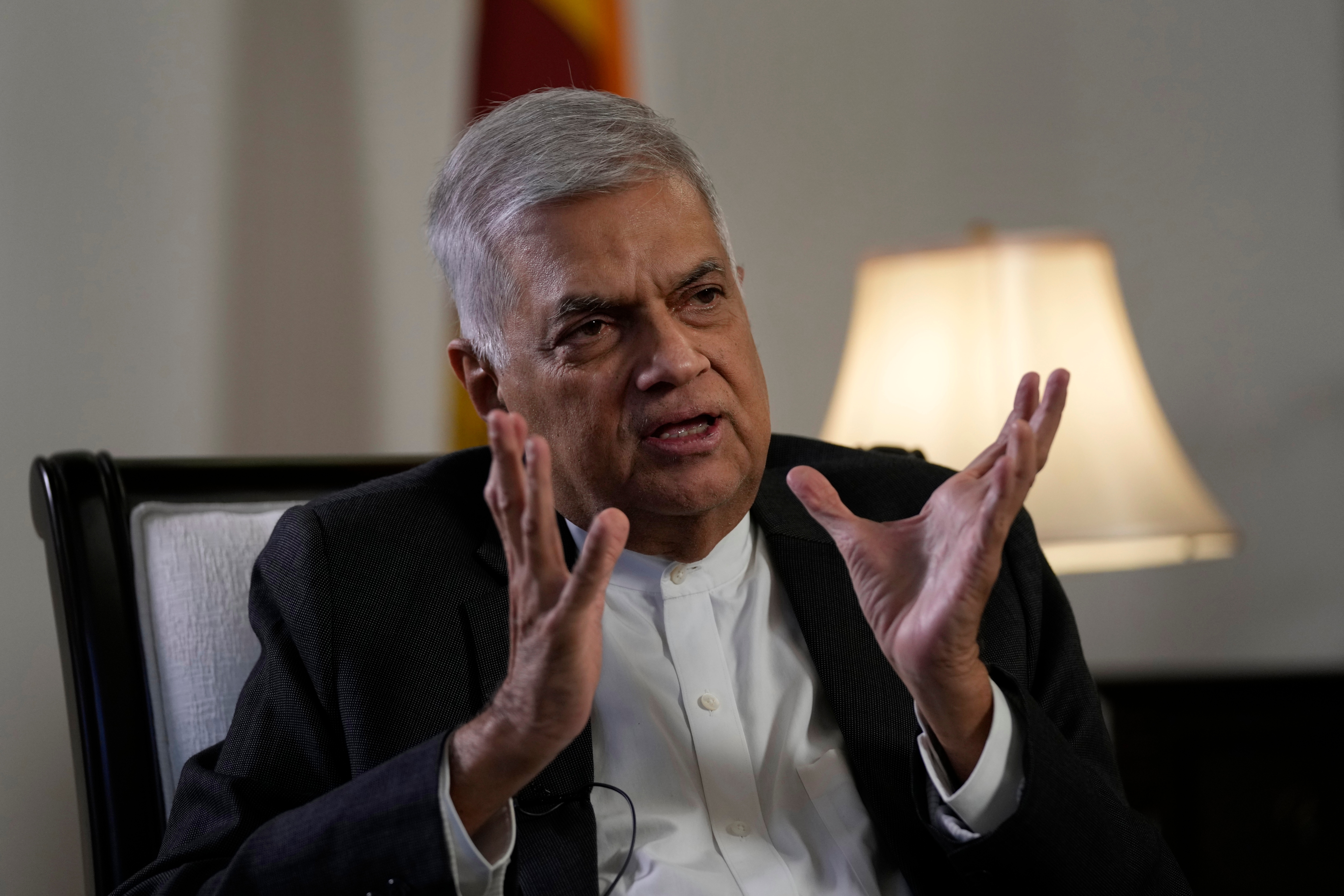 Sri Lankan President Ranil Wickremesinghe. (AP file photo) Sri Lankan President Ranil Wickremesinghe. (AP file photo)