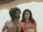 Vijay Deverakonda and Ananya Panday in a still from Liger. Vijay Deverakonda and Ananya Panday in a still from Liger.