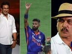 Wasim Akram and Ravi Shastri with a strikingly similar praise for Hardik Pandya(Getty Images) Wasim Akram and Ravi Shastri with a strikingly similar praise for Hardik Pandya(Getty Images)
