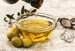 Olive oil is good for hair growth and adding shine to it.
