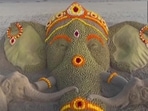 Sand art by Sudarsan Pattnaik on Ganesh Chaturthi. Sand art by Sudarsan Pattnaik on Ganesh Chaturthi.