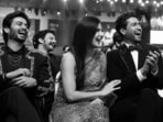 Vicky Kaushal shares a picture with his family. Katrina Kaif and Sunny Kaushal also feature in the candid snap.