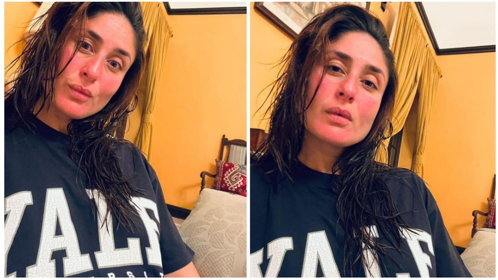 Kareena Kapoor drops some ‘Wednesday Knowledge’ as she shares selfies in Yale College T-shirt. See pics