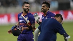 Suryakumar Yadav and Virat Kohli's partnership set up India's win(AP)