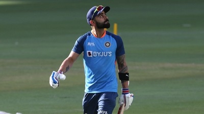 India's Virat Kohli before the match (REUTERS)