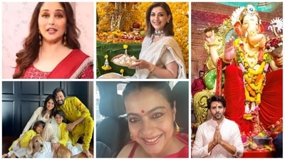 The 10-day-long festival of Ganesh Chaturthi, also known as Vinayak Chaturthi or Vinayak Chavithi is being observed across the country from today onwards. As the nation celebrates the festival with great enthusiasm, let's take a look at how your favourite Bollywood celebrities are celebrating the occasion. (Instagram) The 10-day-long festival of Ganesh Chaturthi, also known as Vinayak Chaturthi or Vinayak Chavithi is being observed across the country from today onwards. As the nation celebrates the festival with great enthusiasm, let's take a look at how your favourite Bollywood celebrities are celebrating the occasion. (Instagram)
