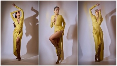 Fashion gurus are obsessed with Malaika Arora's wardrobe which features a variety of bold picks. She has often managed to make headlines for her fierce sultry looks. Once again she set the internet on fire with her Filmfare Awards pictures in a yellow gown. (Instagram/@malaikaaroraofficial) Fashion gurus are obsessed with Malaika Arora's wardrobe which features a variety of bold picks. She has often managed to make headlines for her fierce sultry looks. Once again she set the internet on fire with her Filmfare Awards pictures in a yellow gown. (Instagram/@malaikaaroraofficial)