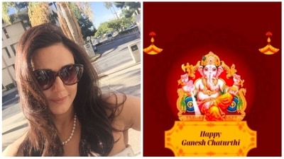 Sharing an image of Lord Ganesha, Preity Zinta wrote, “Time to feast on modaks and ladoos. Happy #GaneshChaturthi to all. May Ganesha remove all obstacles and shower all with love and prosperity.” (Instagram/@realpz)
