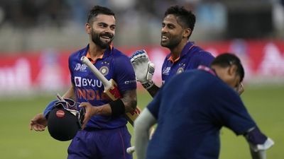 Suryakumar Yadav and Virat Kohli's partnership set up India's win (AP) Suryakumar Yadav and Virat Kohli's partnership set up India's win (AP)