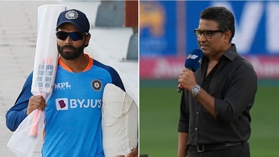 Ravindra Jadeja and Sanjay Manjrekar (R) (ANI | AP) Ravindra Jadeja and Sanjay Manjrekar (R) (ANI | AP)