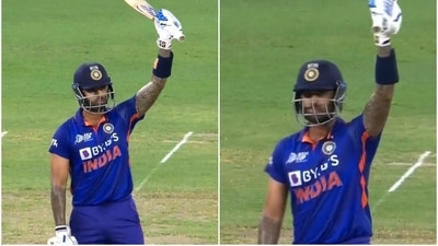 Suryakumar Yadav against Hong Kong (Twitter) Suryakumar Yadav against Hong Kong (Twitter)