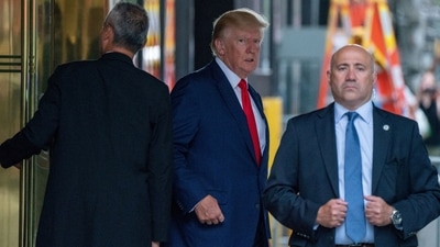 (FILE) Former U.S. President Donald Trump departs Trump Tower for a deposition two days after FBI agents raided his Mar-a-Lago Palm Beach home, in New York City. (REUTERS)