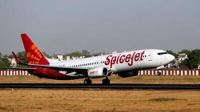 A SpiceJet passenger Boeing 737-800 aircraft takes off from Sardar Vallabhbhai Patel international airport in Ahmedabad in 2016. (REUTERS File Photo) A SpiceJet passenger Boeing 737-800 aircraft takes off from Sardar Vallabhbhai Patel international airport in Ahmedabad in 2016. (REUTERS File Photo)