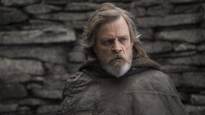 This file image released by Lucasfilm shows Mark Hamill as Luke Skywalker in Star Wars: The Last Jedi. (AP)