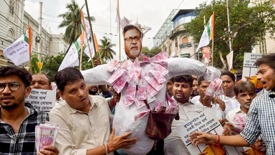 Partha Chatterjee, who was the state education minister between 2011 and 2021, has already been arrested in connection with alleged irregularities in the recruitment of teachers through the School Service Commission (SSC). (PTI) Partha Chatterjee, who was the state education minister between 2011 and 2021, has already been arrested in connection with alleged irregularities in the recruitment of teachers through the School Service Commission (SSC). (PTI)