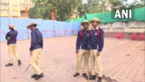 Security was beefed up on Wednesday to prevent untoward incidents. (ANI)