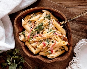 creamy pasta salad (Unsplash)