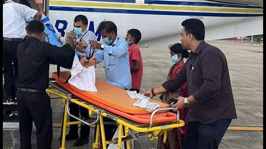 A medical board referred the girl for better treatment in Delhi. (HT PHOTO)