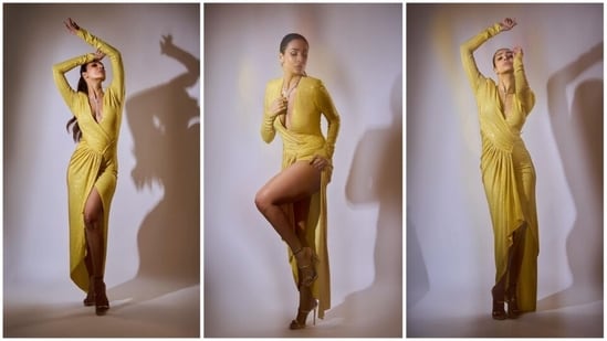 Fashion gurus are obsessed with Malaika Arora's wardrobe which features a variety of bold picks. Her yellow gown is a dream outfit for every girl.(Instagram/@malaikaaroraofficial)