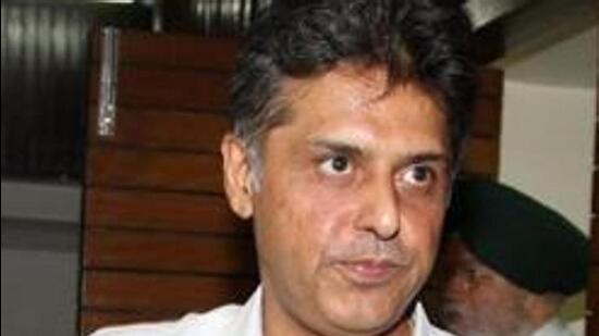 Congress leader and former Union minister Manish Tewari. (HT PHOTO)