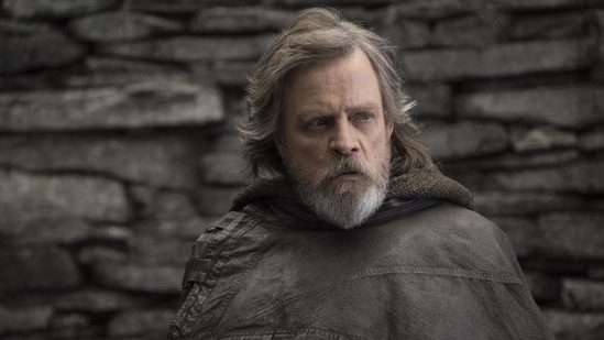 This file image released by Lucasfilm shows Mark Hamill as Luke Skywalker in Star Wars: The Last Jedi.(AP)